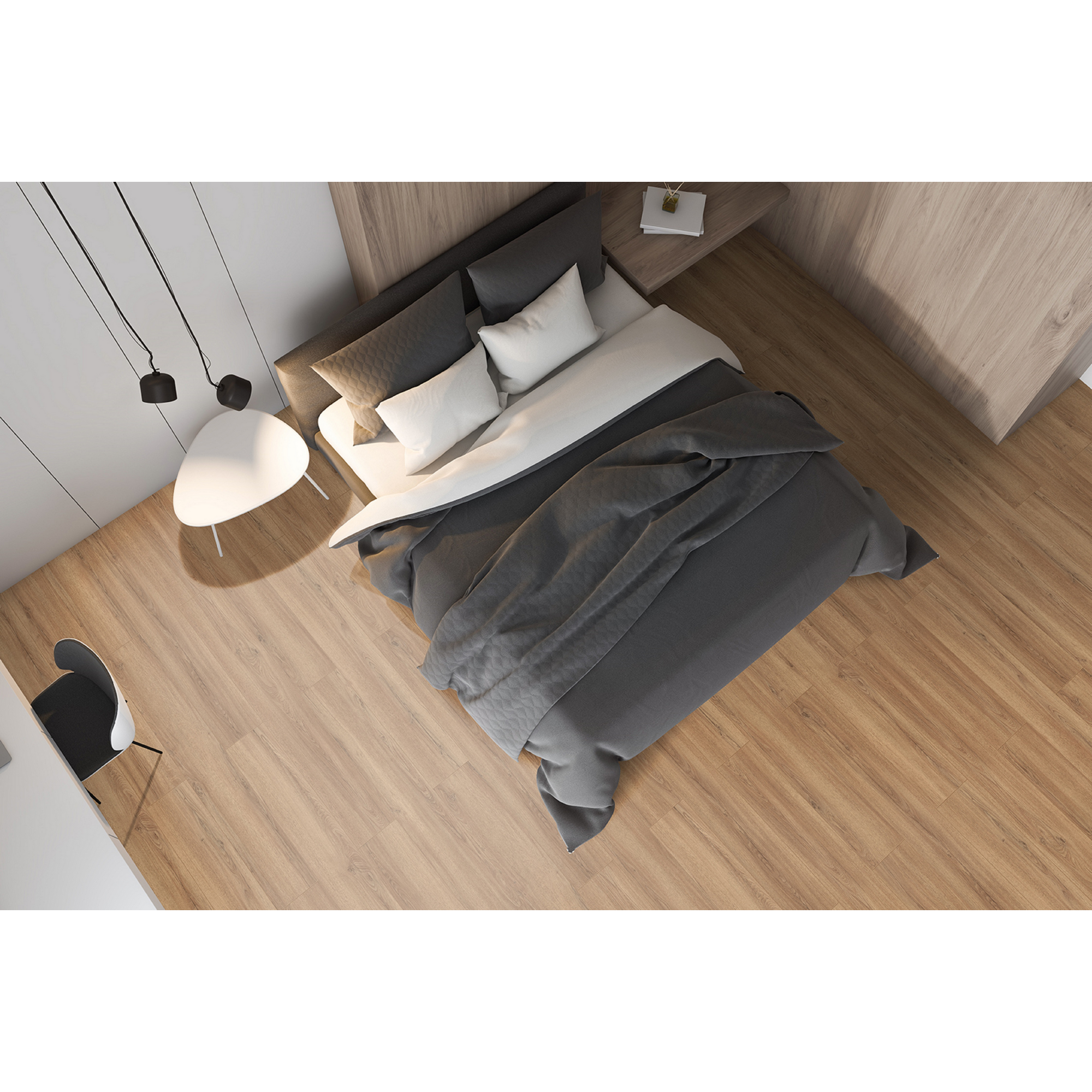 Laminat '832-4' Echovale Eiche hellbraun wasserresistent 8 mm