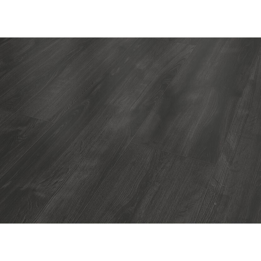 Laminat 'Skyline Large Benson XL' Eiche schwarz 8 mm