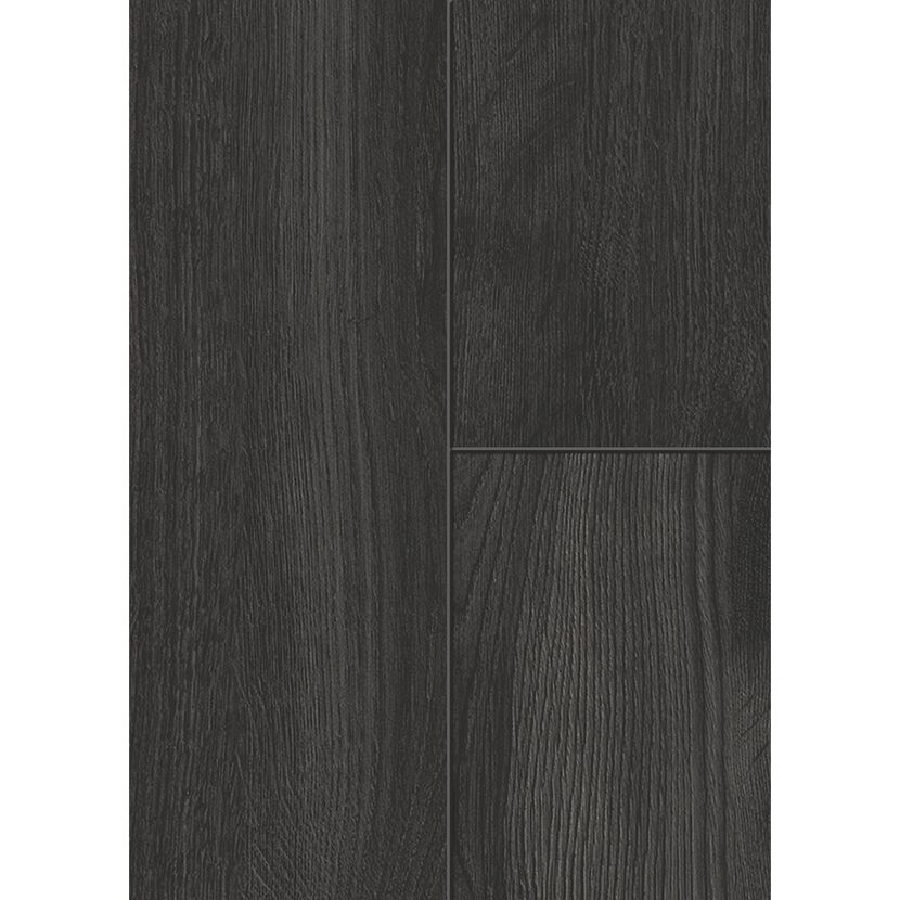 Laminat 'Skyline Large Benson XL' Eiche schwarz 8 mm