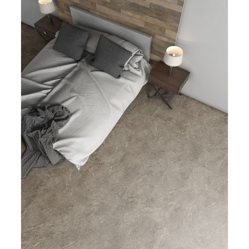 Laminat 'Visio Grande' Dolomit grau wasserresistent 8 mm