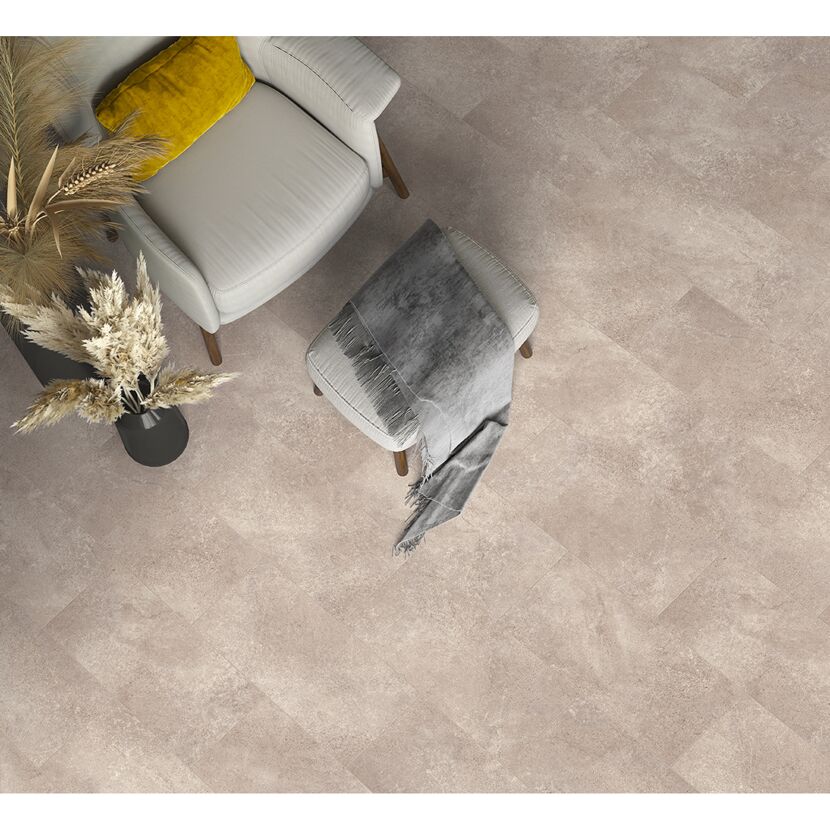 Laminat 'Visio Grande' Beton grau wasserresistent 8 mm
