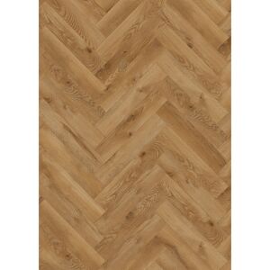 Laminat 'Ville Carrito' Fischgrät Eiche goldfarben 8 mm