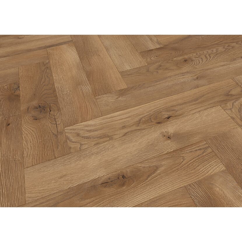 Laminat 'Ville Las Negras' Fischgrät Eiche taupe 8 mm