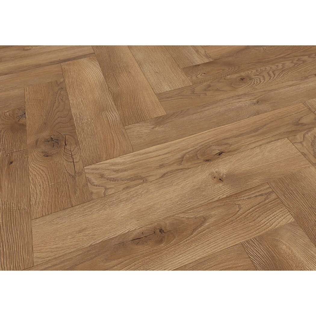 Laminat 'Ville Las Negras' Fischgrät Eiche taupe 8 mm