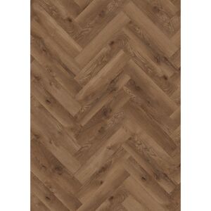 Laminat 'Ville Burriana' Fischgrät Eiche braun 8 mm