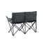 Campingbank 'Island' anthrazit 126 x 50 x 48/88 cm
