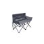 Campingbank 'Island' anthrazit 126 x 50 x 48/88 cm