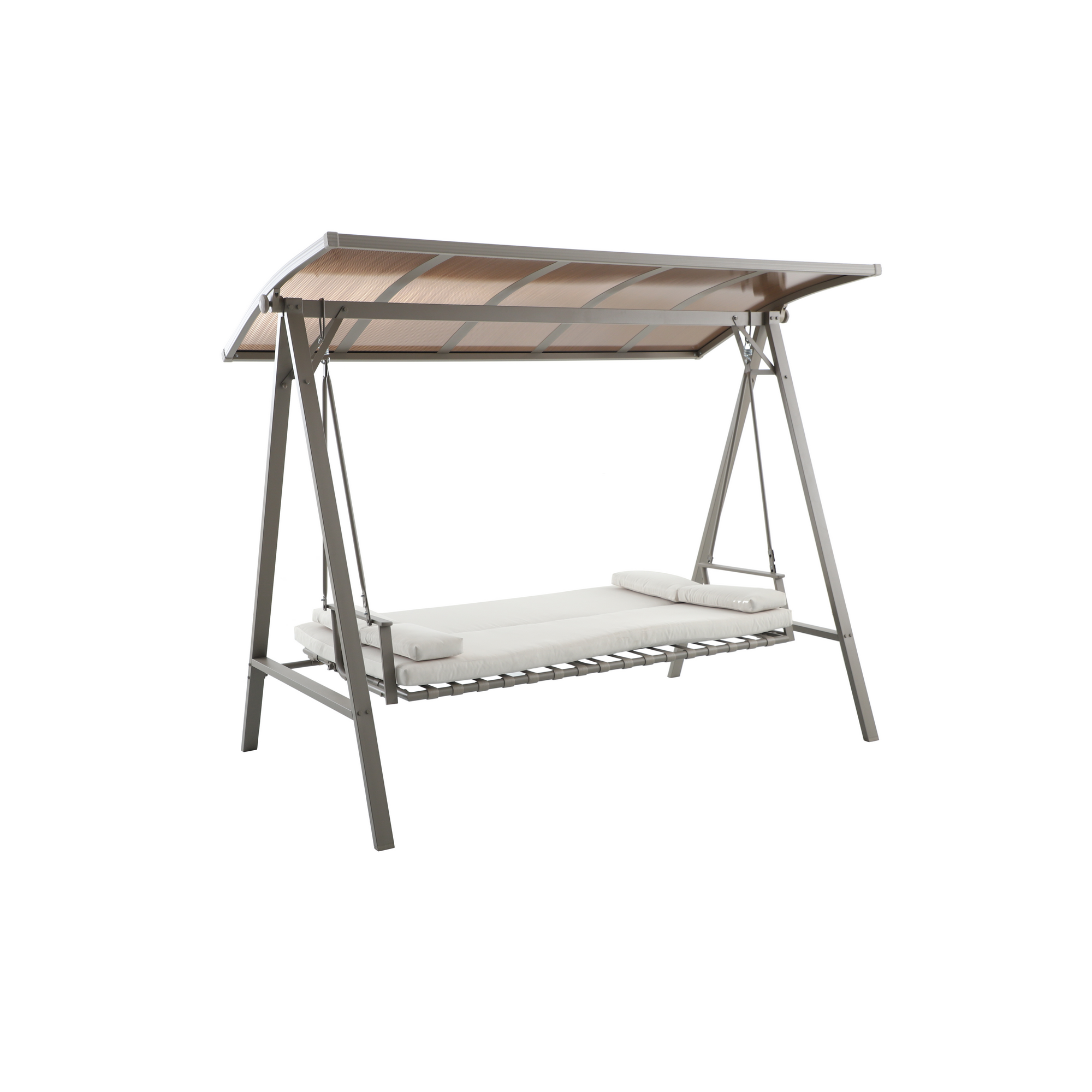 Hollywoodschaukel 'Runa' 3-Sitzer taupe 235 x 135 x 181 cm