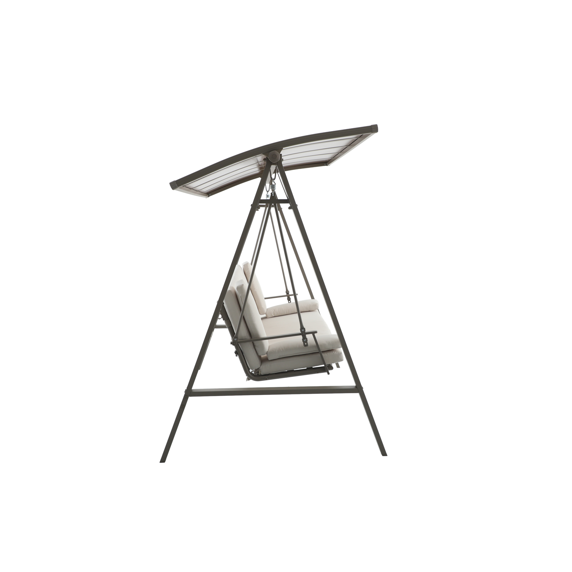 Hollywoodschaukel 'Runa' 3-Sitzer taupe 235 x 135 x 181 cm