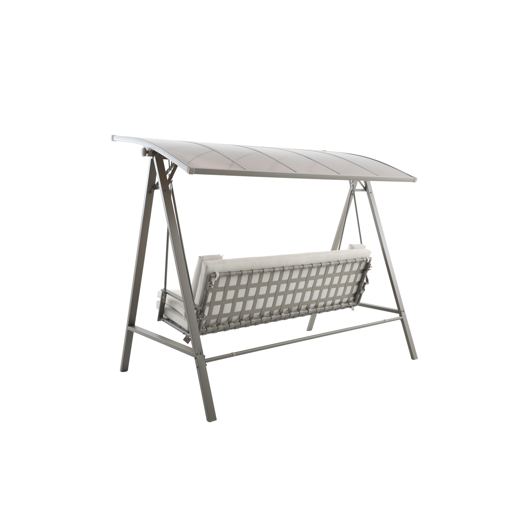 Hollywoodschaukel 'Runa' 3-Sitzer taupe 235 x 135 x 181 cm