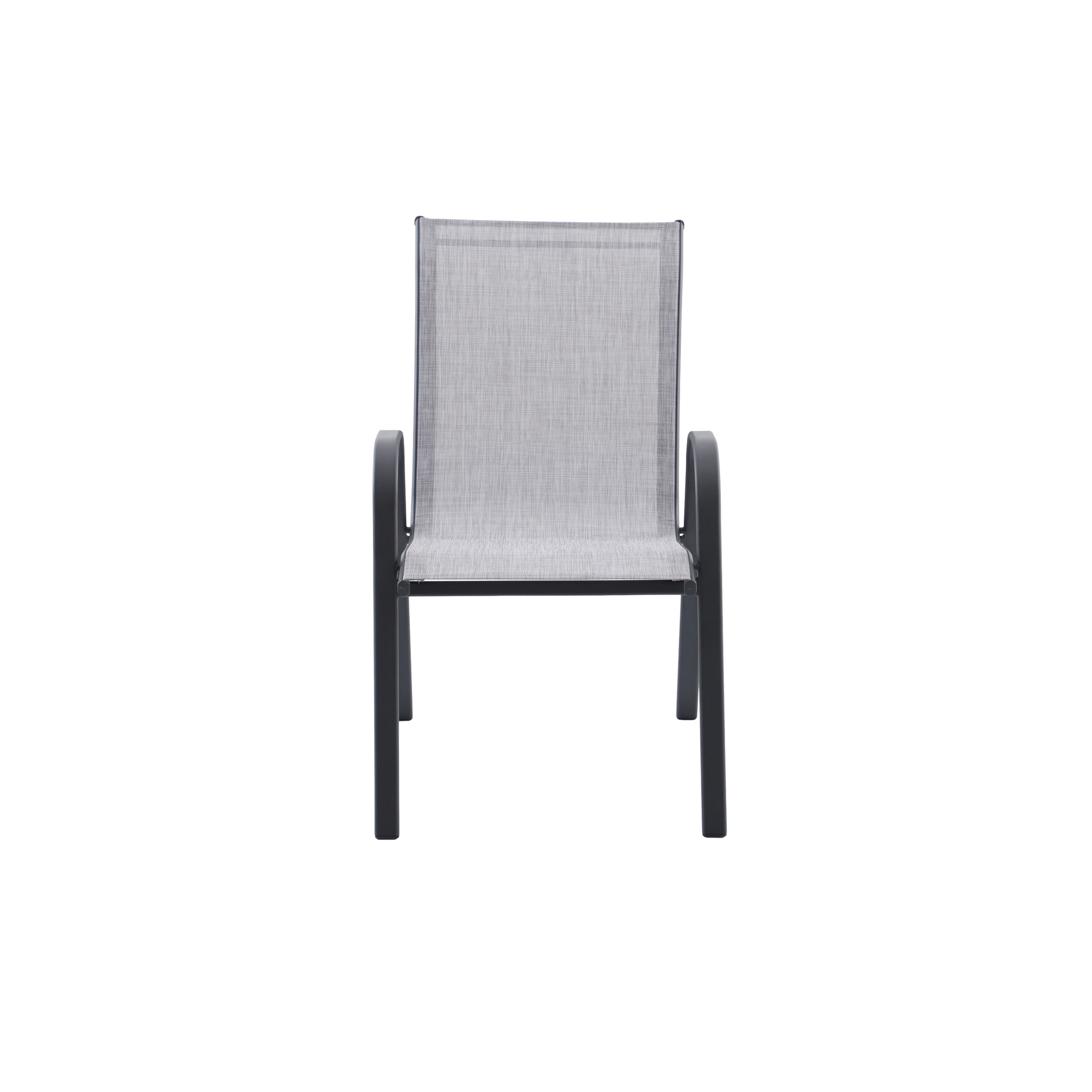 Gartenstuhl 'Laura' stapelbar Stahl anthrazit 70,5 x 93 x 56 cm