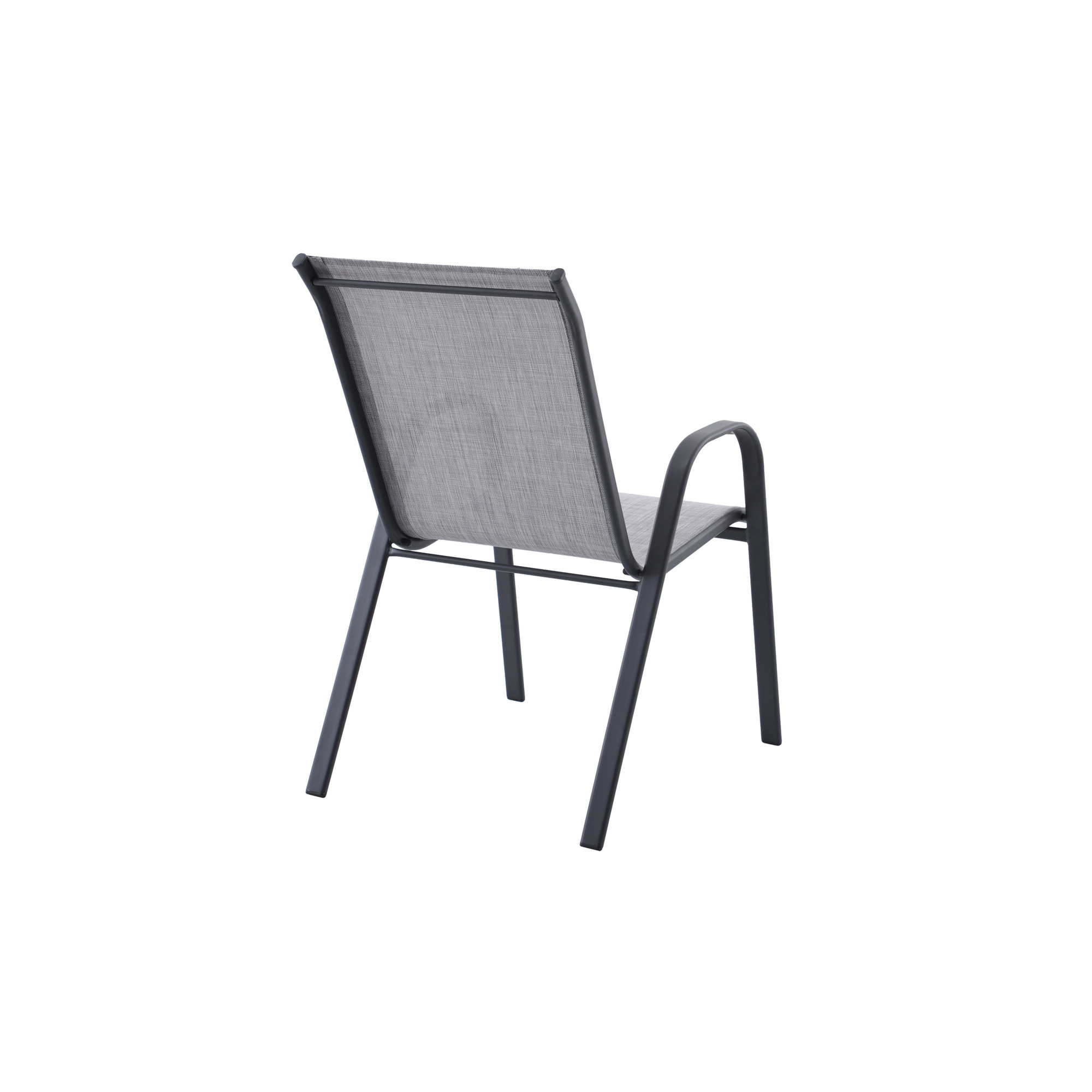 Gartenstuhl 'Laura' stapelbar Stahl anthrazit 70,5 x 93 x 56 cm