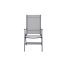 Gartenstuhl 'Laura' klappbar Stahl hellgrau 56,6 x 104 x 63 cm