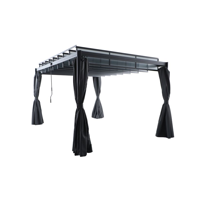 Pavillon 'Eva' grau 300 x 382 x 226 cm
