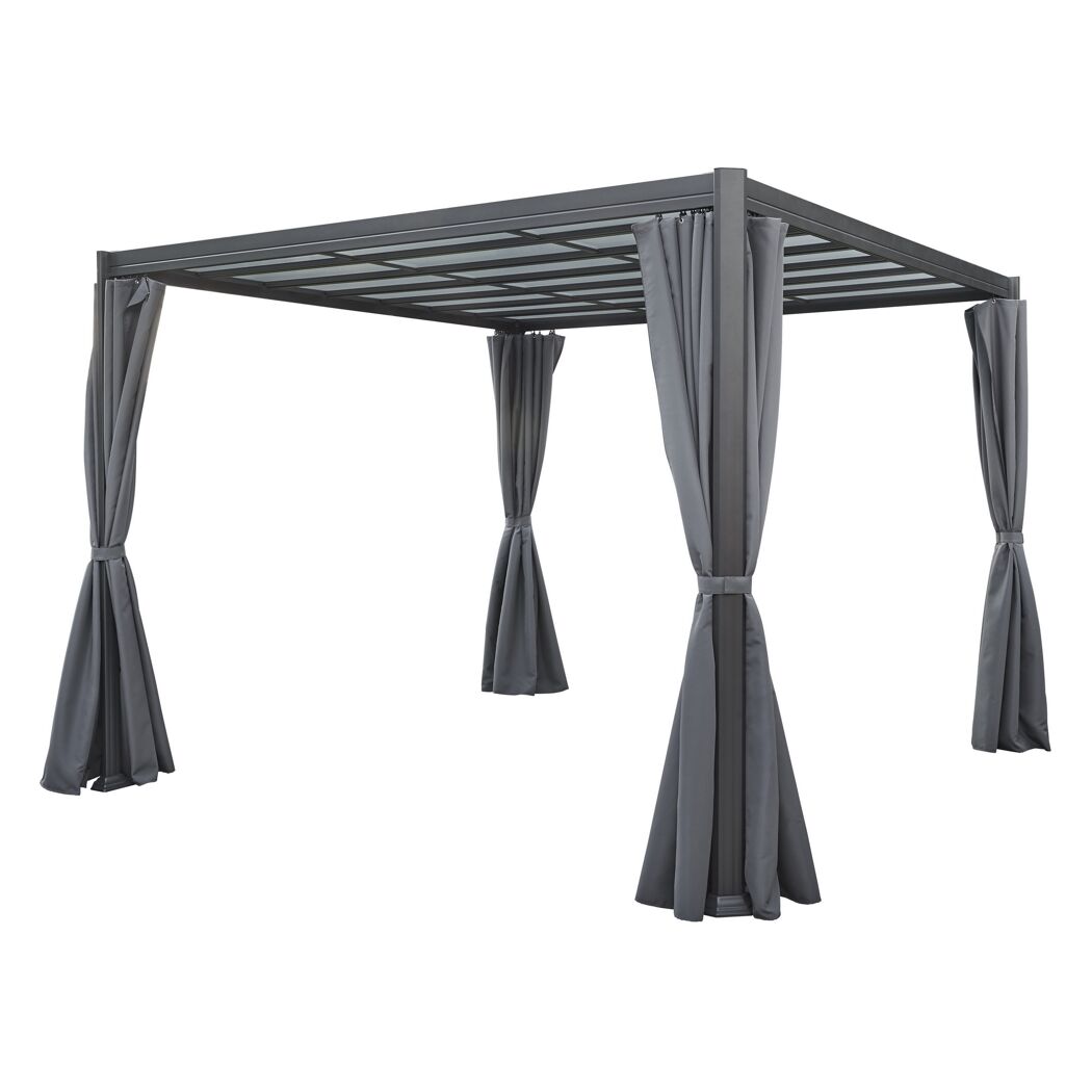 Pavillon 'Eva' grau 300 x 382 x 226 cm