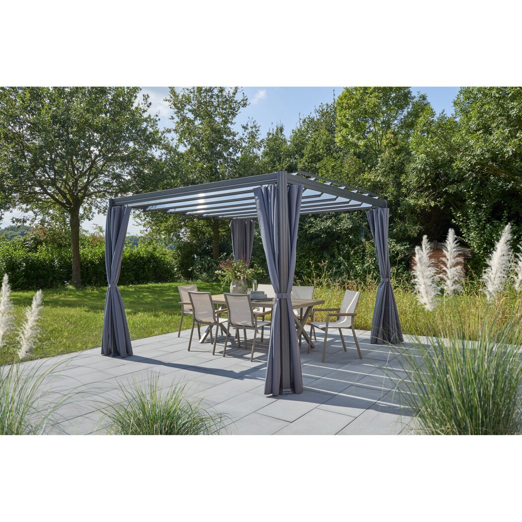 Pavillon 'Eva' grau 300 x 382 x 226 cm
