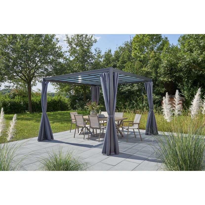 Pavillon 'Eva' grau 300 x 382 x 226 cm