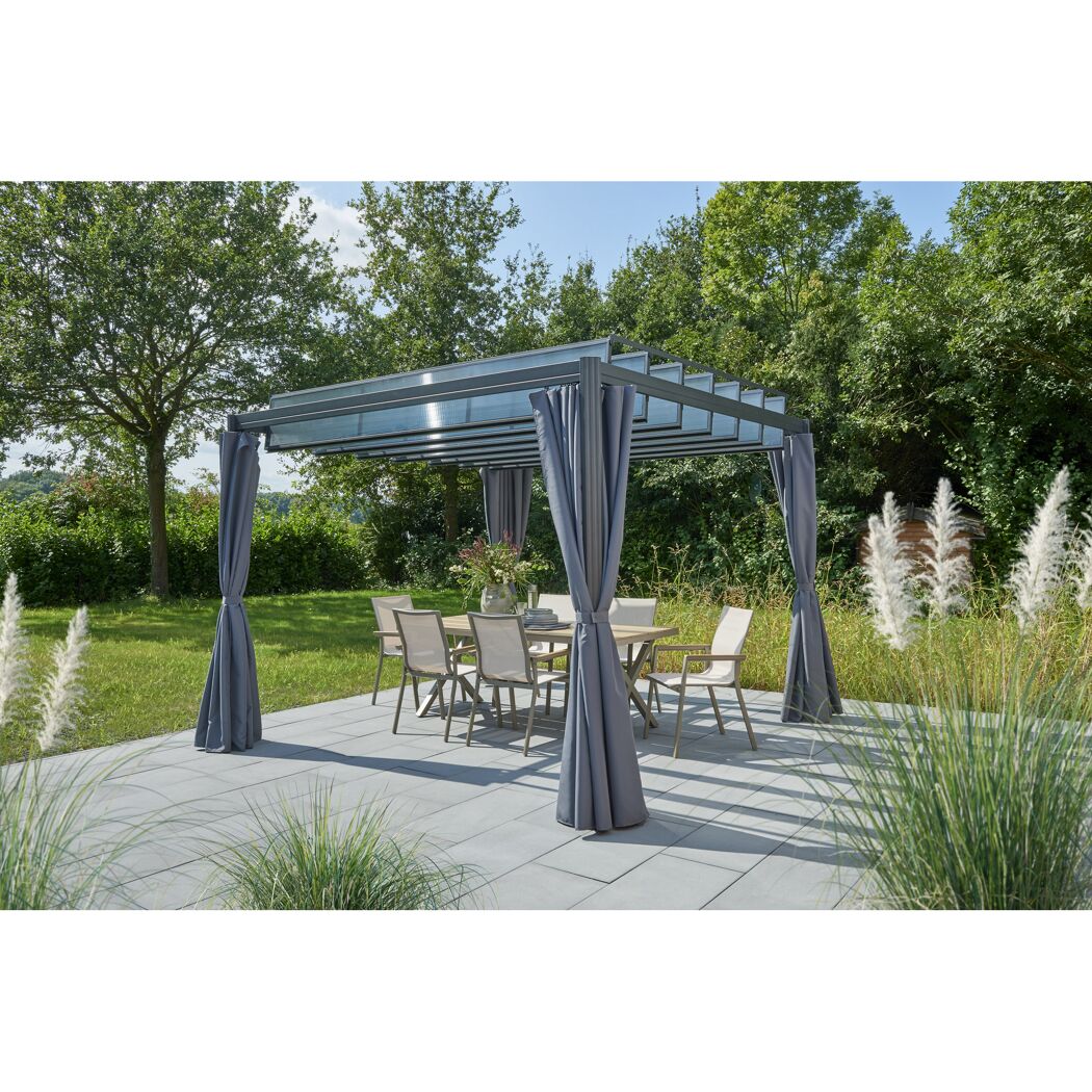 Pavillon 'Eva' grau 300 x 382 x 226 cm