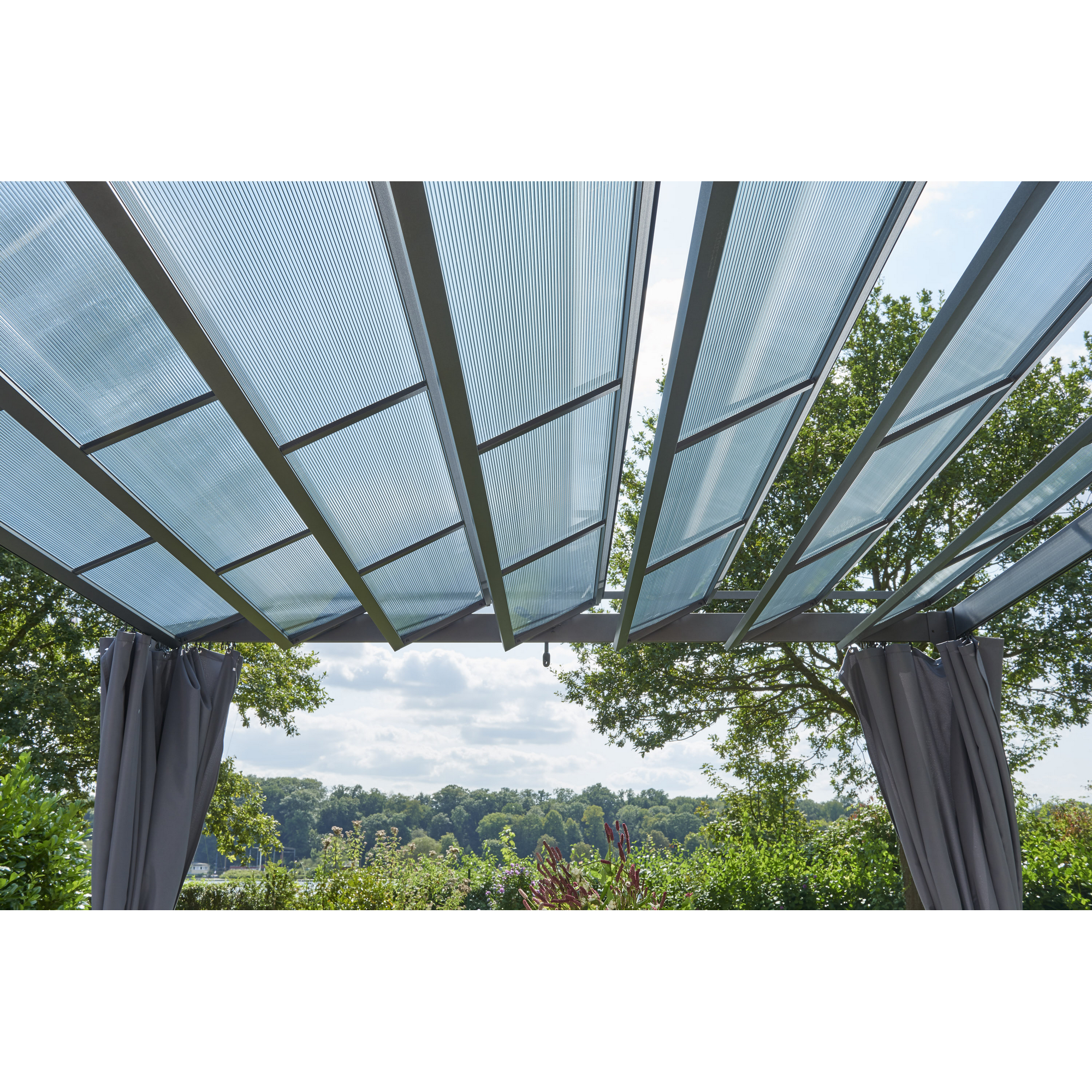 Pavillon 'Eva' grau 300 x 300 x 226 cm