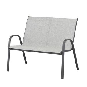 Gartenbank 'Laura' hellgrau 106,5 x 93 x 70,5 cm