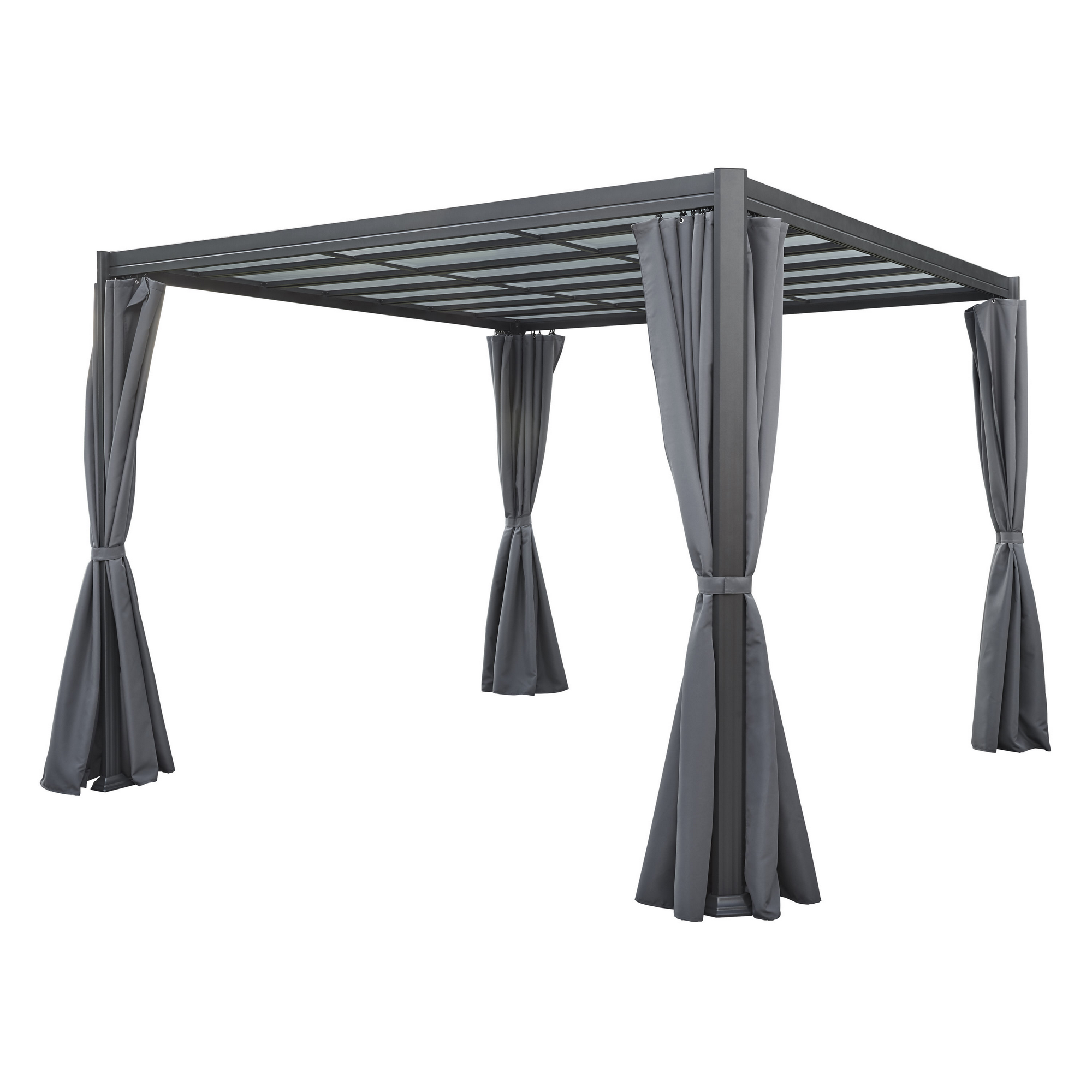 Seitenteile für Pavillon 'Eva' grau 4 Stück