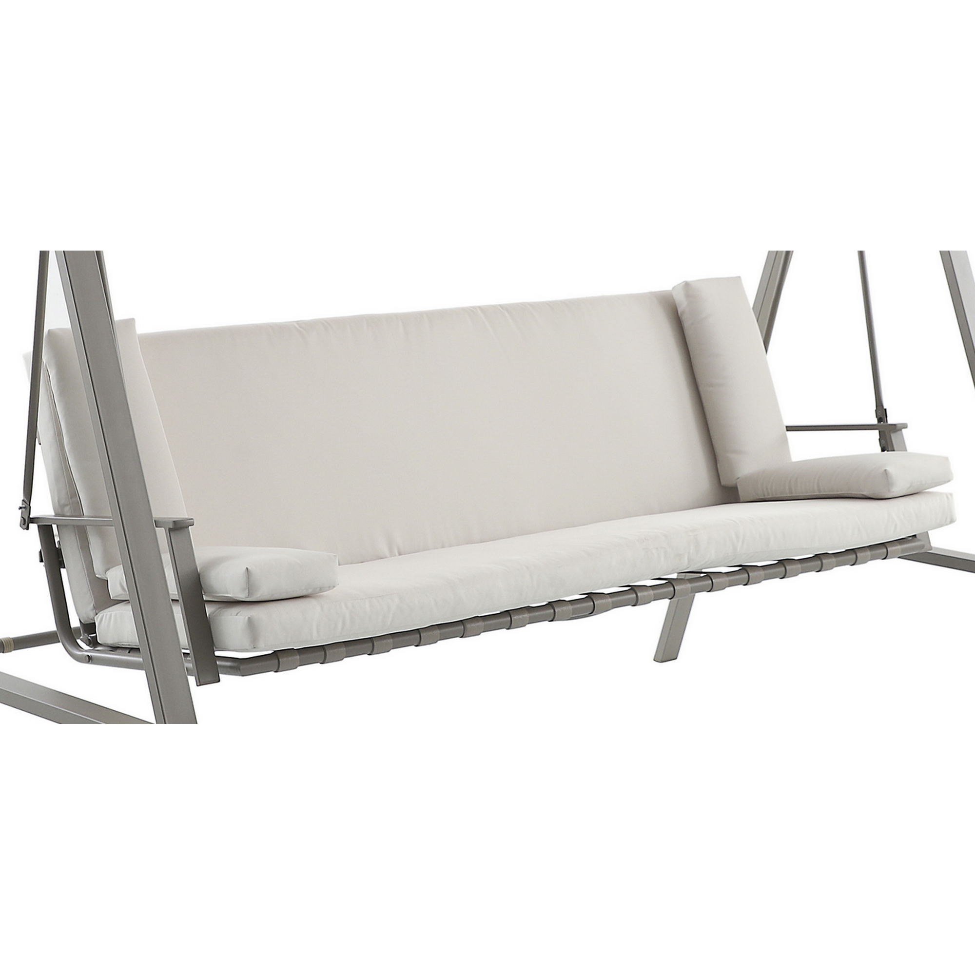 Ersatzkissen für Hollywoodschaukel 'Runa' taupe 180 x 106 cm