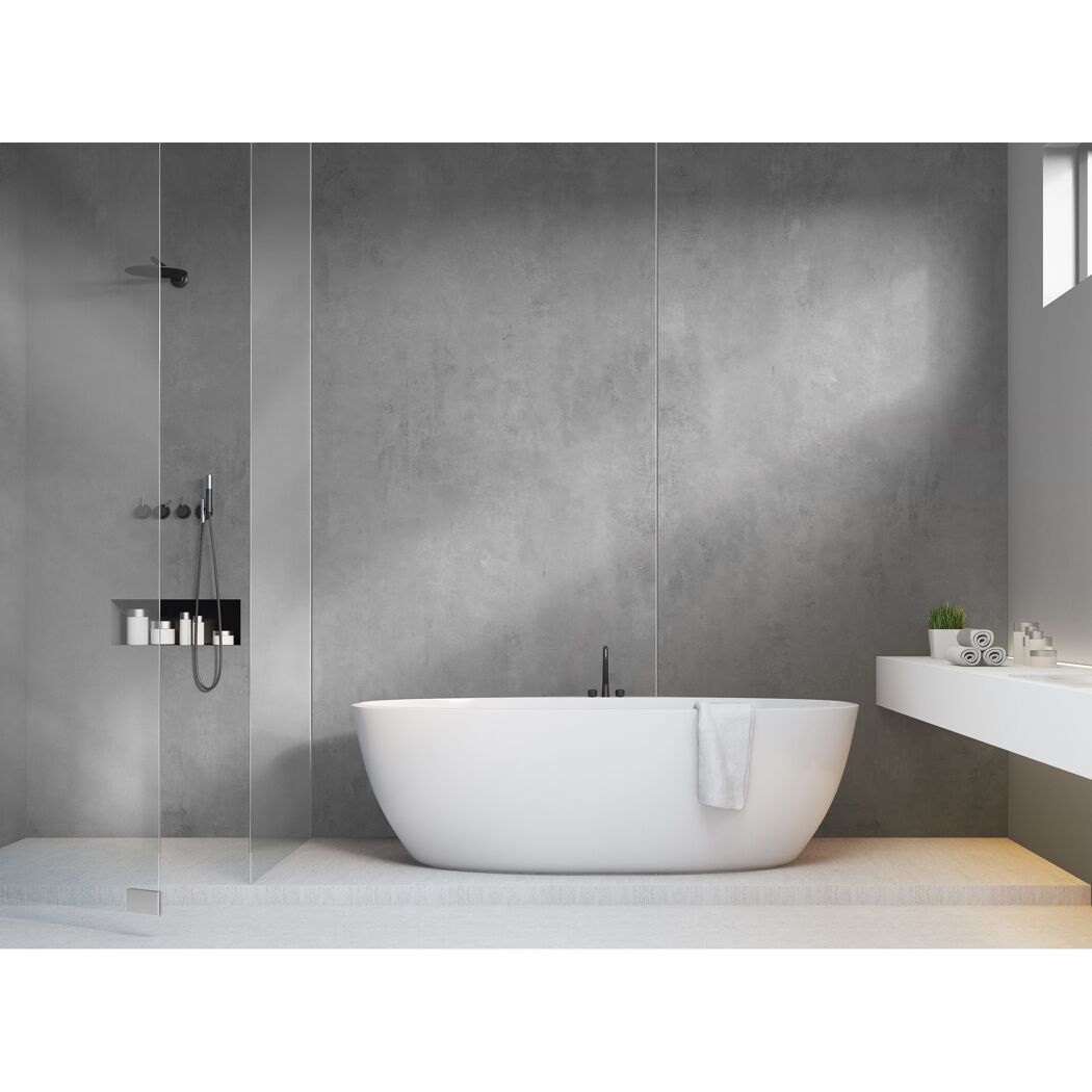 Wandpaneel 'Rock the Wall' Smoke 265 x 123 x 0,4 cm