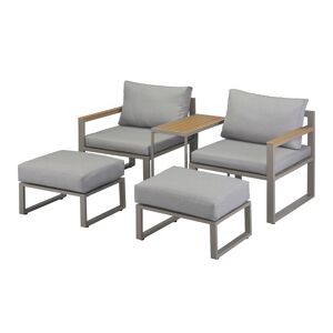 Balkonmöbel-Set 'Smilla' beige 5-teilig