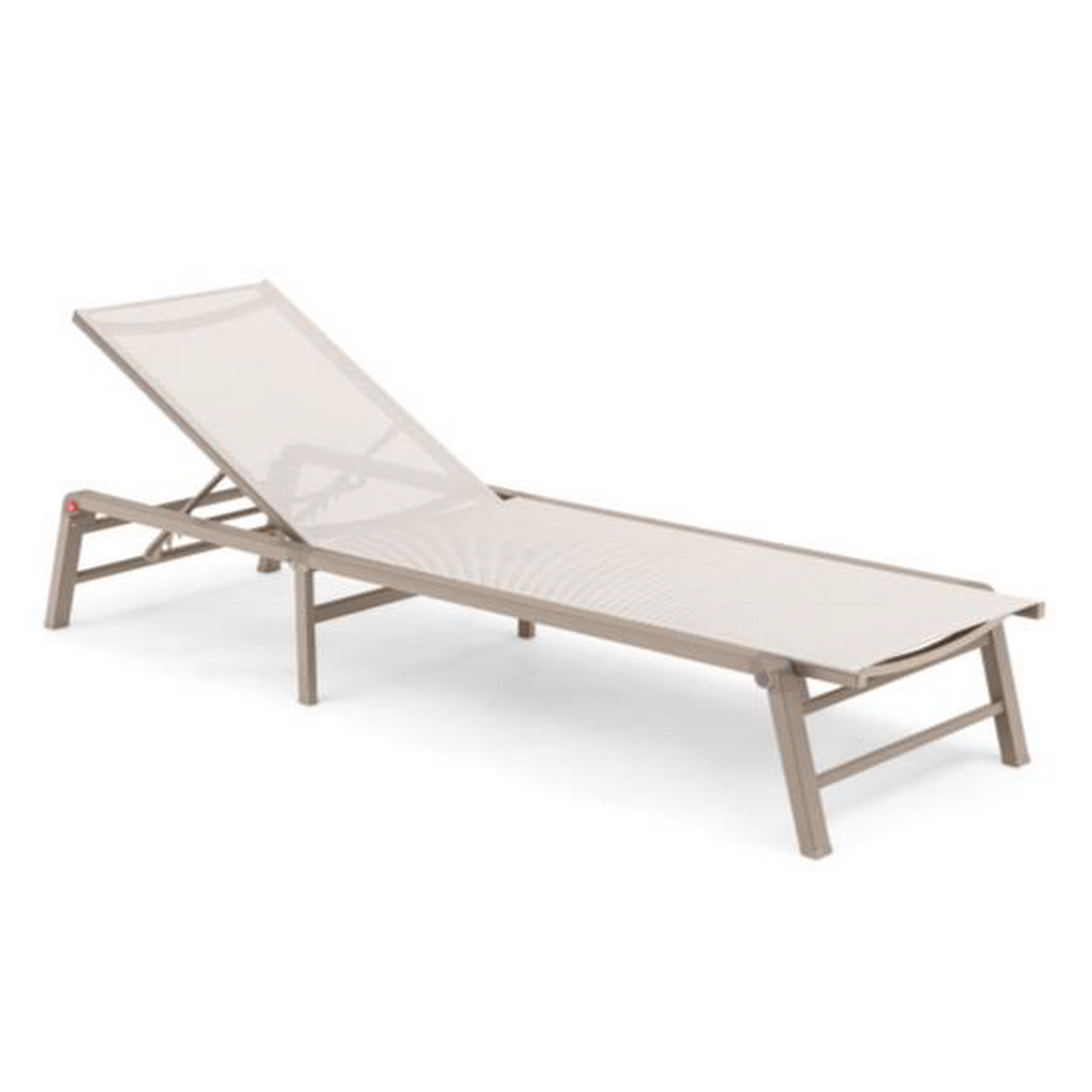 Sonnenliege 'Mia' taupe 194 x 60 x 94 cm