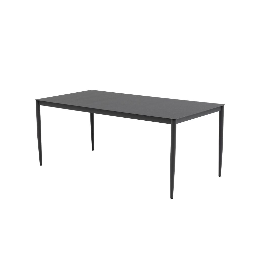 Gartentisch 'Silvie' Stahl/Glas 180 x 90 x 72 cm