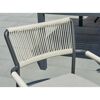 Gartenstuhl 'Romina' Aluminium anthrazit/beige 56 x 59 x 86 cm