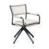 Gartenstuhl 'Romina' Aluminium anthrazit/beige 56 x 59 x 86 cm