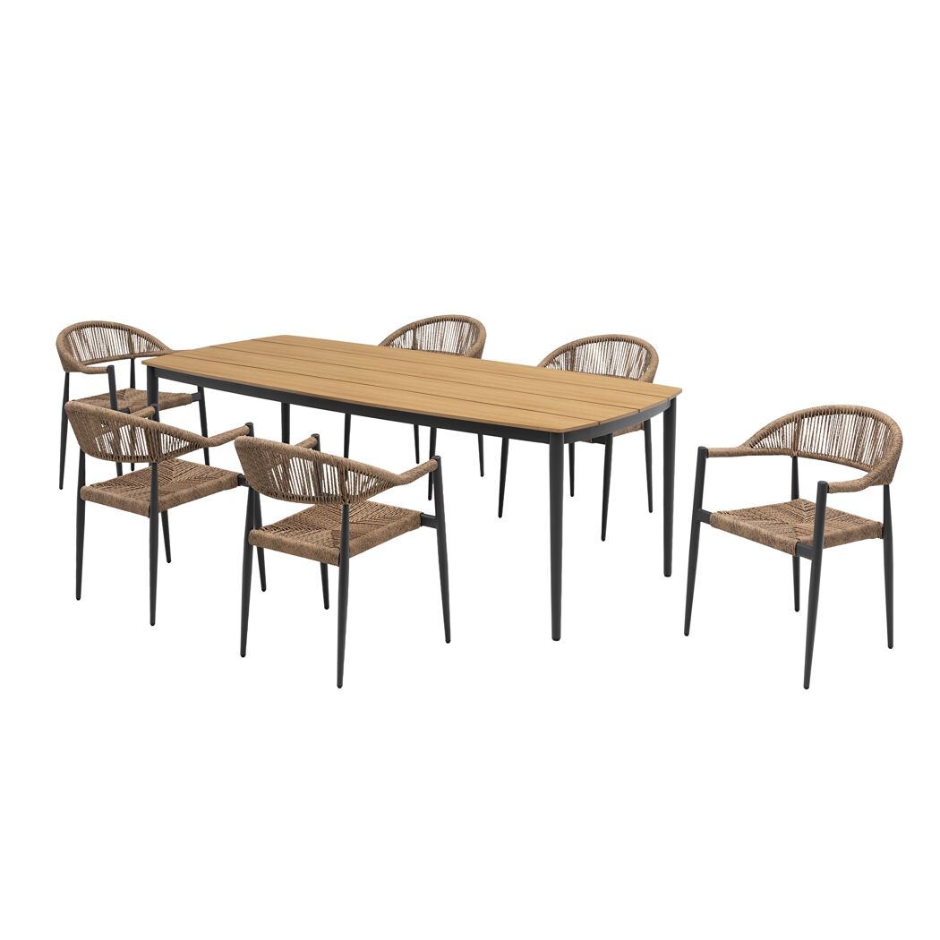 Gartenmöbelset 'Yve' für 6 Personen Aluminium