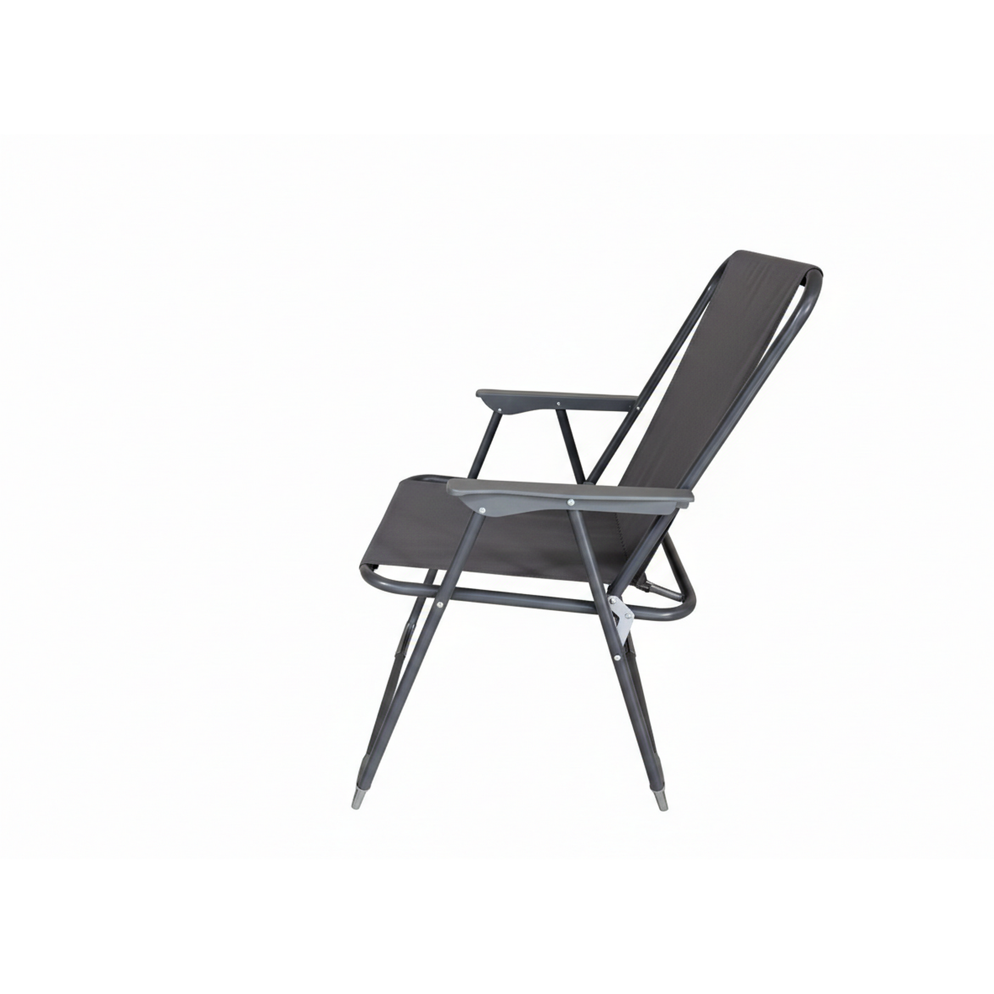 Campingstuhl 'Siesta' klappbar Stahl anthrazit 63 x 75 x 52 cm