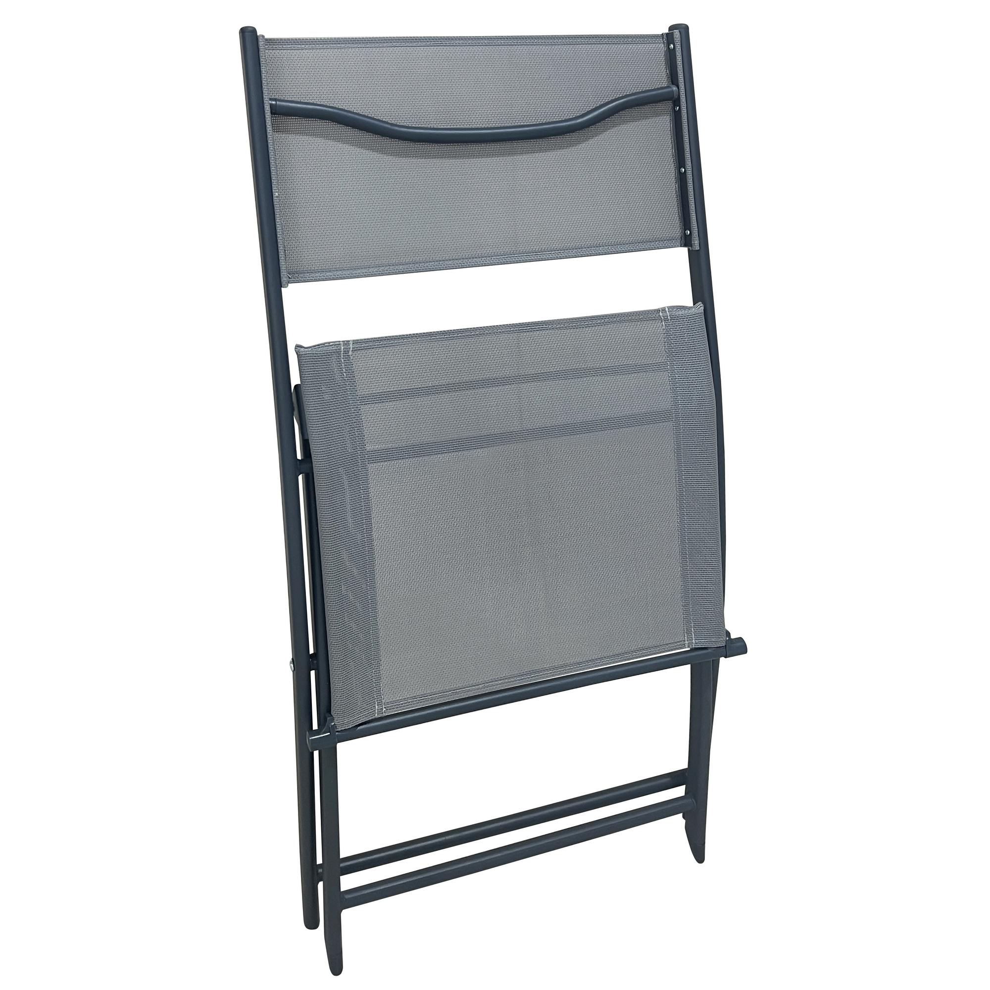 Gartenstuhl 'Nika' klappbar grau 45 x 81 x 51 cm