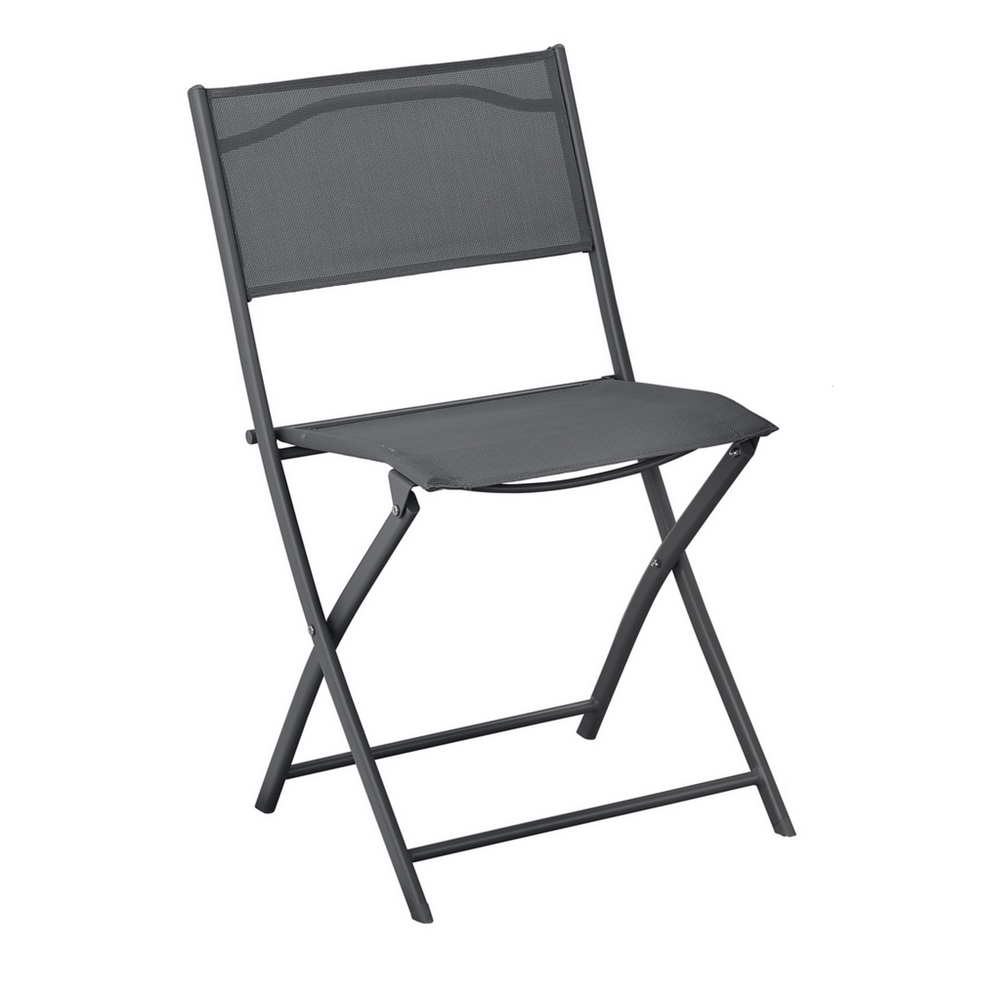 Gartenstuhl 'Nika' klappbar grau 45 x 81 x 51 cm