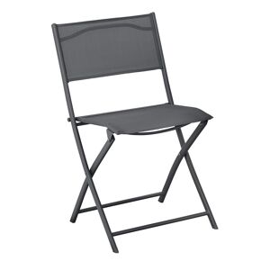 Gartenstuhl 'Nika' klappbar grau 45 x 81 x 51 cm