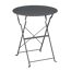 Gartentisch 'Nika' klappbar Stahl grau Ø 60 x 70 cm