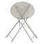 Gartentisch 'Nika' klappbar Stahl beige Ø 60 x 70 cm