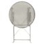 Gartentisch 'Nika' klappbar Stahl beige Ø 60 x 70 cm