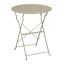 Gartentisch 'Nika' klappbar Stahl beige Ø 60 x 70 cm