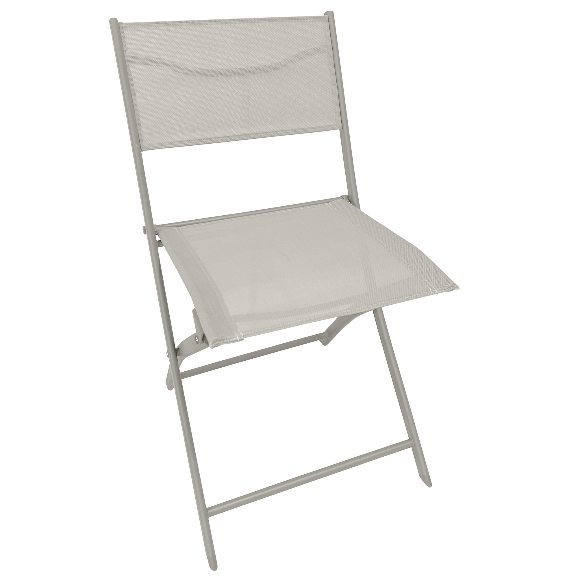 Gartenstuhl 'Nika' klappbar beige 45 x 81 x 51 cm