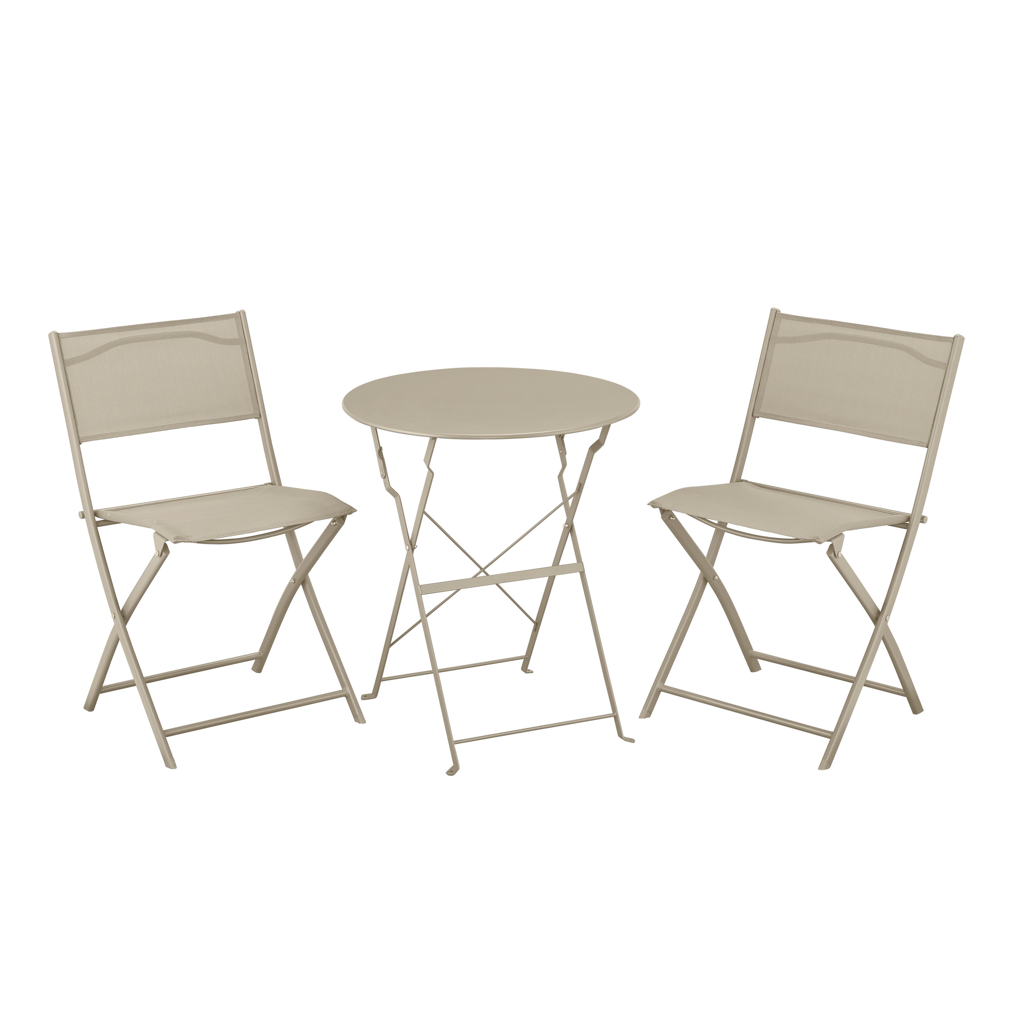 Gartenstuhl 'Nika' klappbar beige 45 x 81 x 51 cm