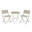 Gartenstuhl 'Nika' klappbar beige 45 x 81 x 51 cm