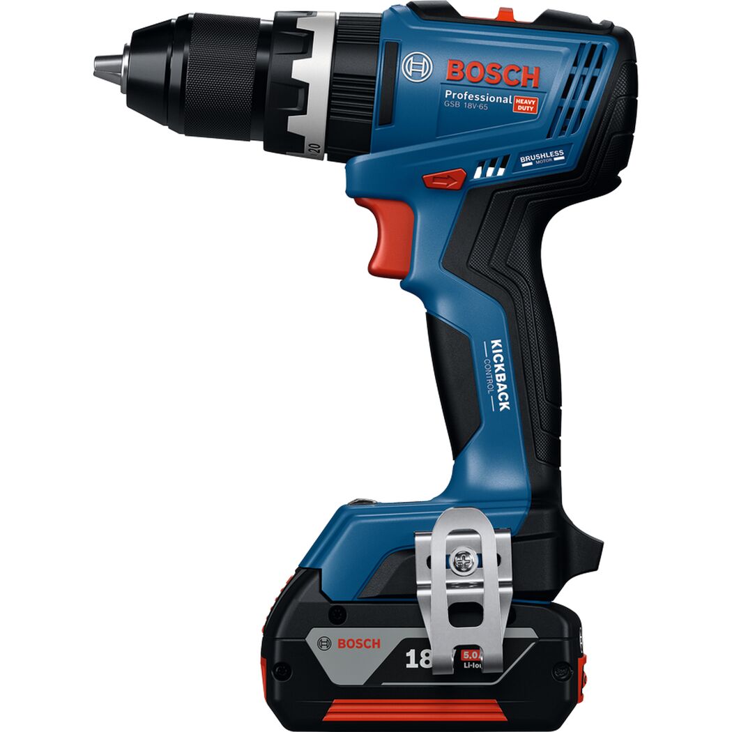 Akku-Schlagbohrschauber 'GSB 18V-65 Professional' mit Schnellladegerät, 2 x Akku 5.0Ah und L-BOXX