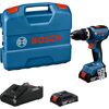 Akku-Schlagbohrschauber 'GSB 18V-65 Professional' mit Schnellladegerät, 2 x Akku 4.0Ah und L-BOXX