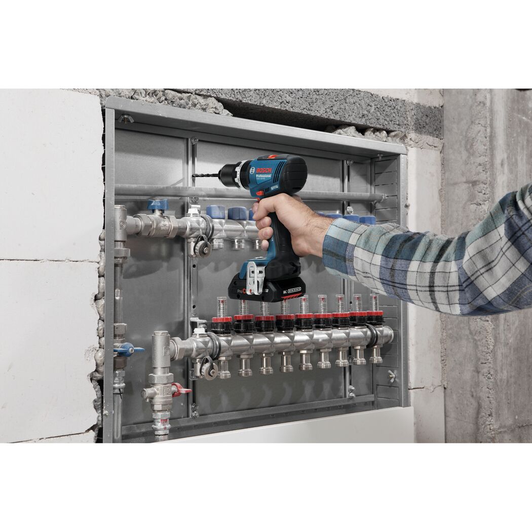 Akku-Schlagbohrschauber 'GSB 18V-65 Professional' mit 2 x 4,0Ah Akkus, Schnelladegerät und L-BOXX