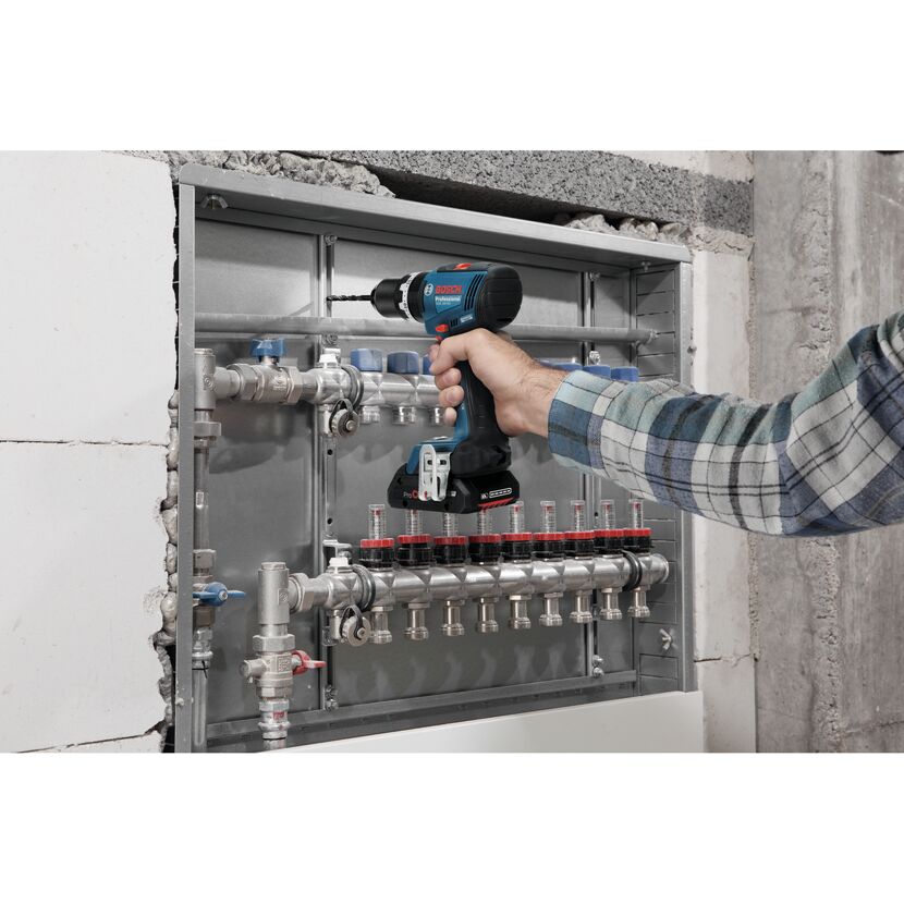 Akku-Schlagbohrschauber 'GSB 18V-65 Professional' mit 2 x 4,0Ah Akkus, Schnelladegerät und L-BOXX
