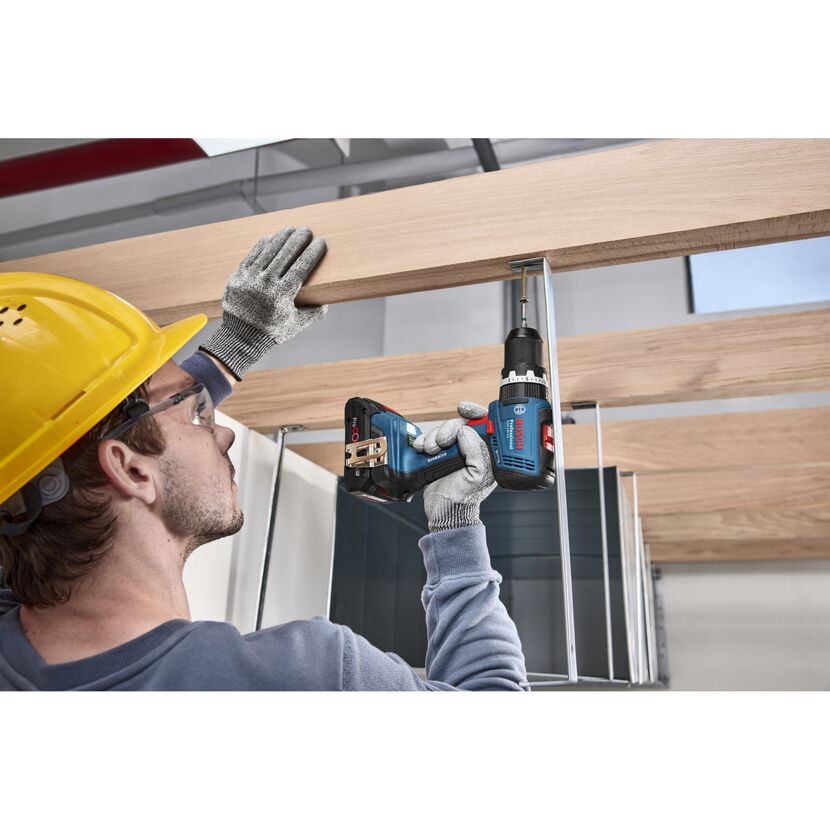 Akku-Schlagbohrschauber 'GSB 18V-65 Professional' mit 2 x 4,0Ah Akkus, Schnelladegerät und L-BOXX