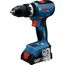 Akku-Schlagbohrschauber 'GSB 18V-65 Professional' mit 2 x 4,0Ah Akkus, Schnelladegerät und L-BOXX